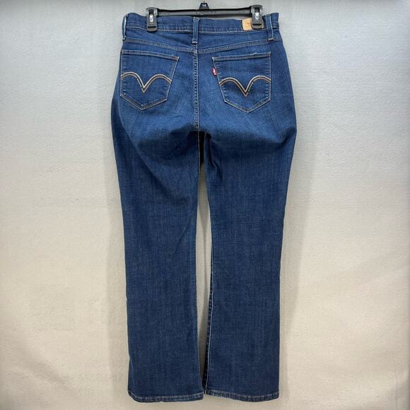 Levi's 529 Jeans Women's 12M Blue Dark Wash Curvy Bootcut Normcore Mom Jeans - Picture 9 of 15